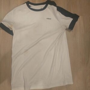 Adidas‎ white black athletic shirt